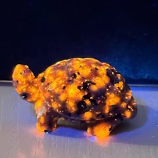 1pc Natural yooperlite Turtle skull carved quartz crystal Reiki healing gift