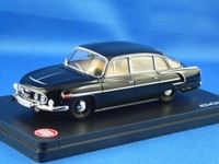 Skoda Tatra 603 1969 Schwarz Innenraum Abrex 143ABS401D 1/43 Metall Schwarz