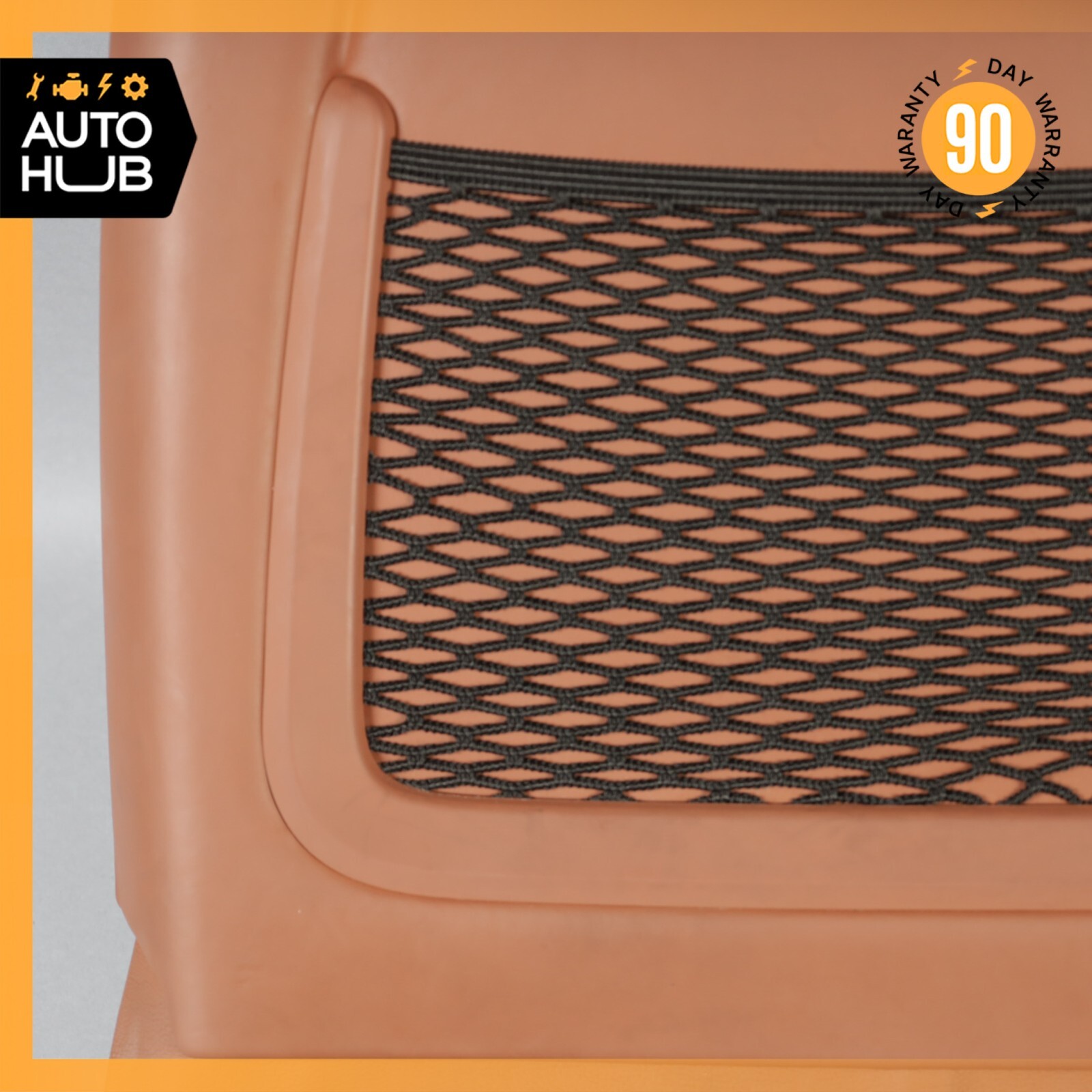 14-17 Maserati Ghibli M157 Front Left Driver Side Seat Back Cover Brown OEM 51k