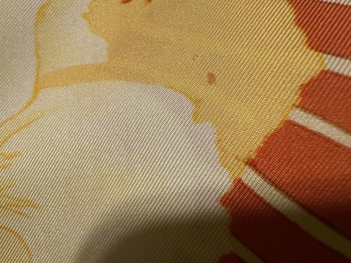 hermès silk scarf Les pivoines - Picture 7 of 8