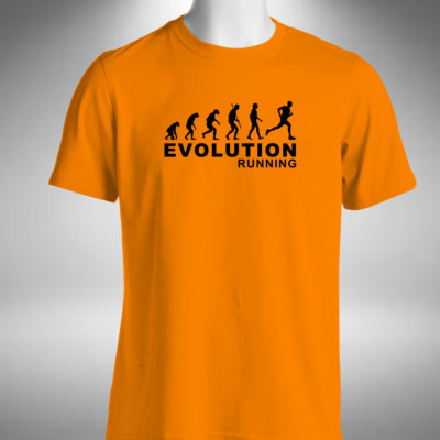 Running Evolution T-Shirt lustig Jogger Läufer Jog Run Marathon