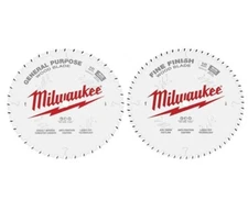 MILWAUKEE 48-40-1036 Circular Saw Blade, Blade Dia. 10 in. 2/pk