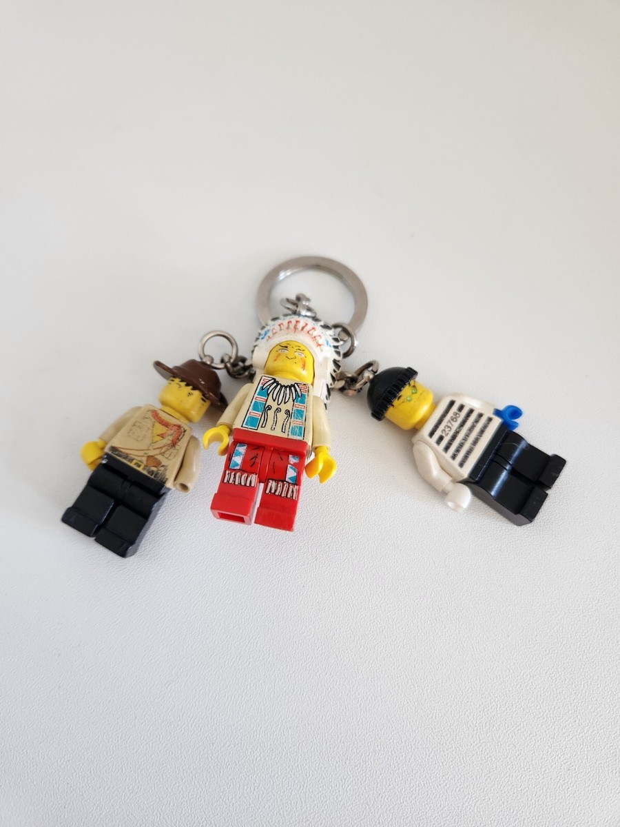 LEGO Minifigure Keychain Western Wild West Indian Chief, Prisoner