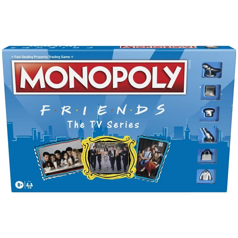 Monopoly Friends TV Series Edition Fun Board Game Hasbro Joey Rachel Chandler - Image 2 of 2