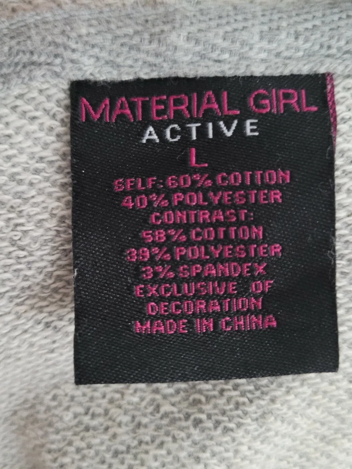 Материал девочка толстовка женщин размер большой серый с капюшоном - Изображение 2 из 4