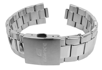 Casio Edifice > Uhrenarmband 20mm Edelstahl silbern > EFV-100D-1AV