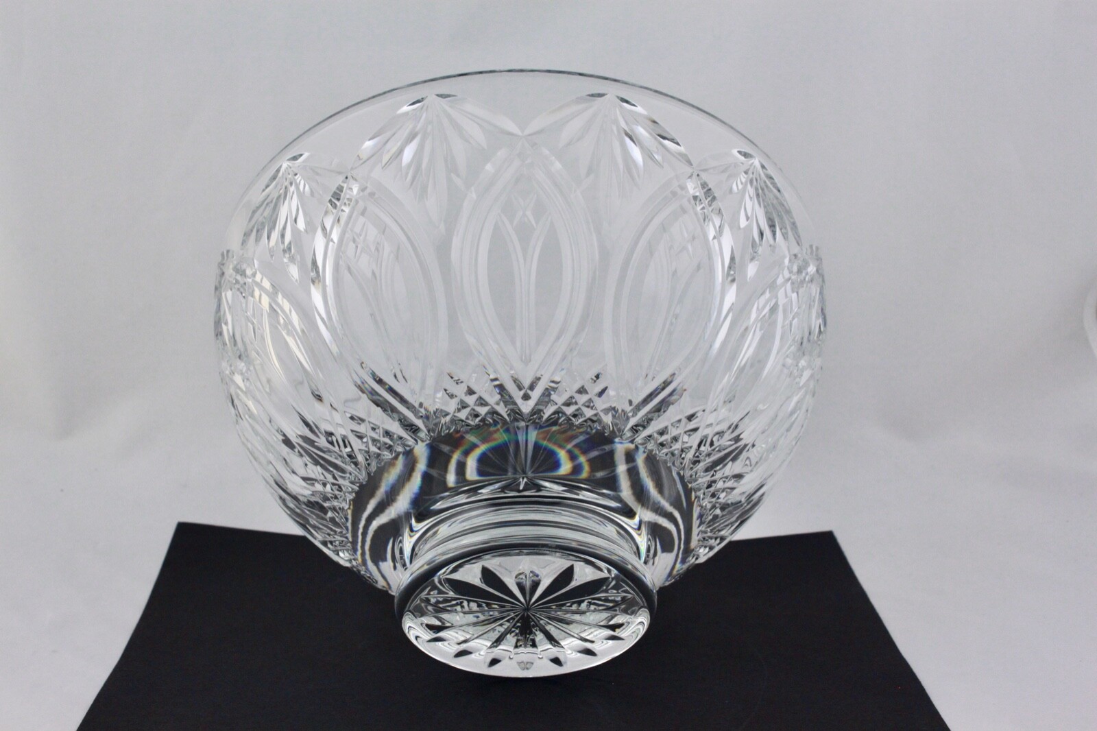 WATERFORD CRYSTAL 10" ASHBURY FOOTED BOWL - MINT