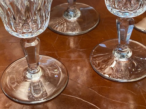 Baccarat CARCASONNE Cut Crystal PORT WINE Glasses - Set of 6 - 5 1/4" - Picture 11 of 12