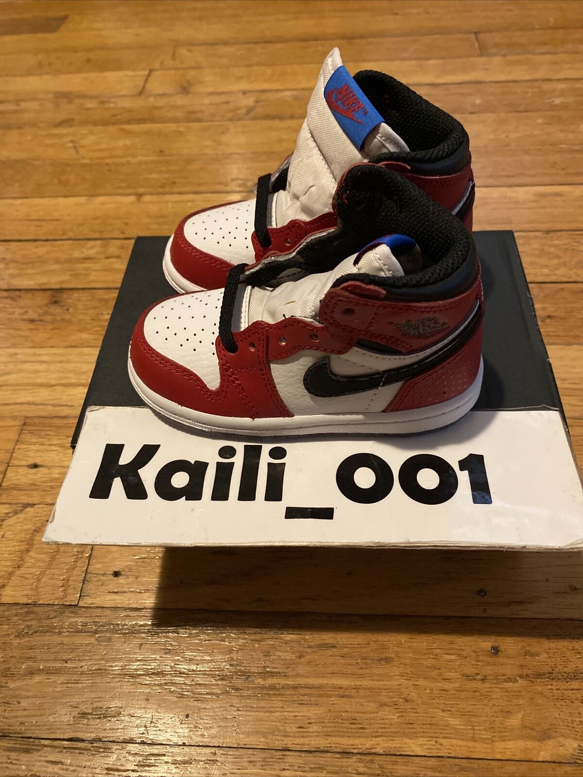 cijfer Datum binnenvallen Nike Jordan 1 Retro High OG (TD) AQ2665-602 Origin Story Chicago Bred A |  eBay