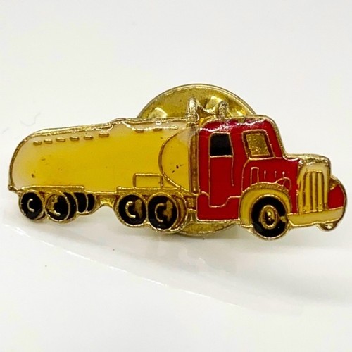 Semi trucker hat pin, jacket pin, lapel pin, lit pin, backpack pin 80’s …