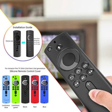 For 2nd Gen Fire TV Stick Alexa Voice Remote Silicone Shock Proof Case Cover 