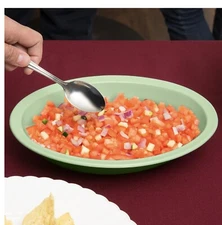 GET DN-332-G 32 oz. SuperMel Green Oval Rimmed Bowl - 12/Case