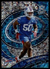 Greg Rousseau #192 2021 Panini Spectra Neon Blue Buffalo Bills