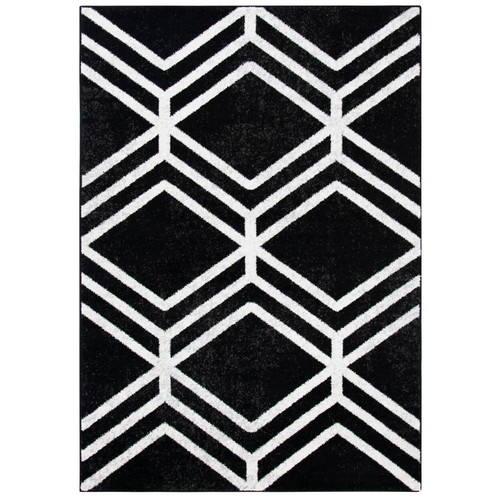 SAFAVIEH Adirondack Collection ADR253H Black / Ivory Rug - Picture 9 of 17