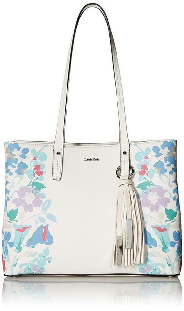 calvin klein blue tote bag
