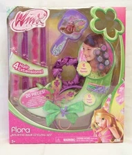 NEW Girls 20 PC Winx Club FLORA Believix HAIR STYLING SET 