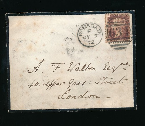 GB QV PENNY REDS DUPLEX CANCELS ENVS MONOGRAM or EMBOSSED FLAP - Picture 24 of 25