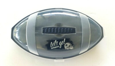 Dallas Cowboys NFL Game Day 4 Section Football Dish Platter with Clear Lid Blue