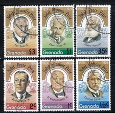 Grenada   1978 6v. CTO NH Nobel Prize Winners Albert Einstein Carl Bosh Others
