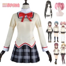 Kaname Madoka Akemi Homura Cosplay Costume School Uniform Adult Anime Costumes
