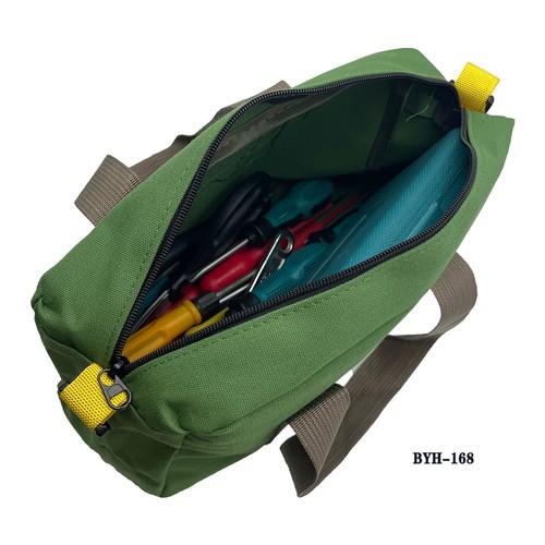 Heavy Duty Canvas Tool Bag with Metal Zipper Muti-Purpose Portable Waterproof - Picture 92 of 119