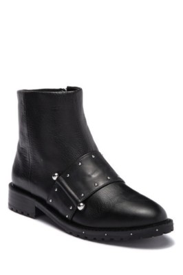 Avec Les Filles Graham Studded Black Ankle Booties Size 10