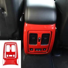 For Jeep Grand Cherokee 2011+ Rear Air Condition Vent Decor Panel Trim Cover Red