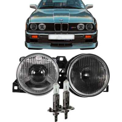 Scheinwerfer links für BMW 3er E30 Bj. 87-94 (Hella Linsenoptik) inkl. Osram