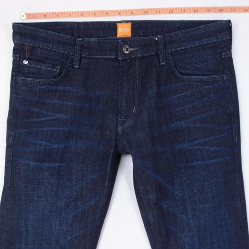 Mens HUGO BOSS ORANGE 71 Stretch Slim Straight Blue Jeans W32 L34