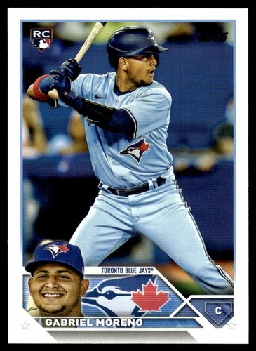 2023 Topps GABRIEL MORENO #169 Toronto Blue Jays Rookie RC - Picture 1 of 2