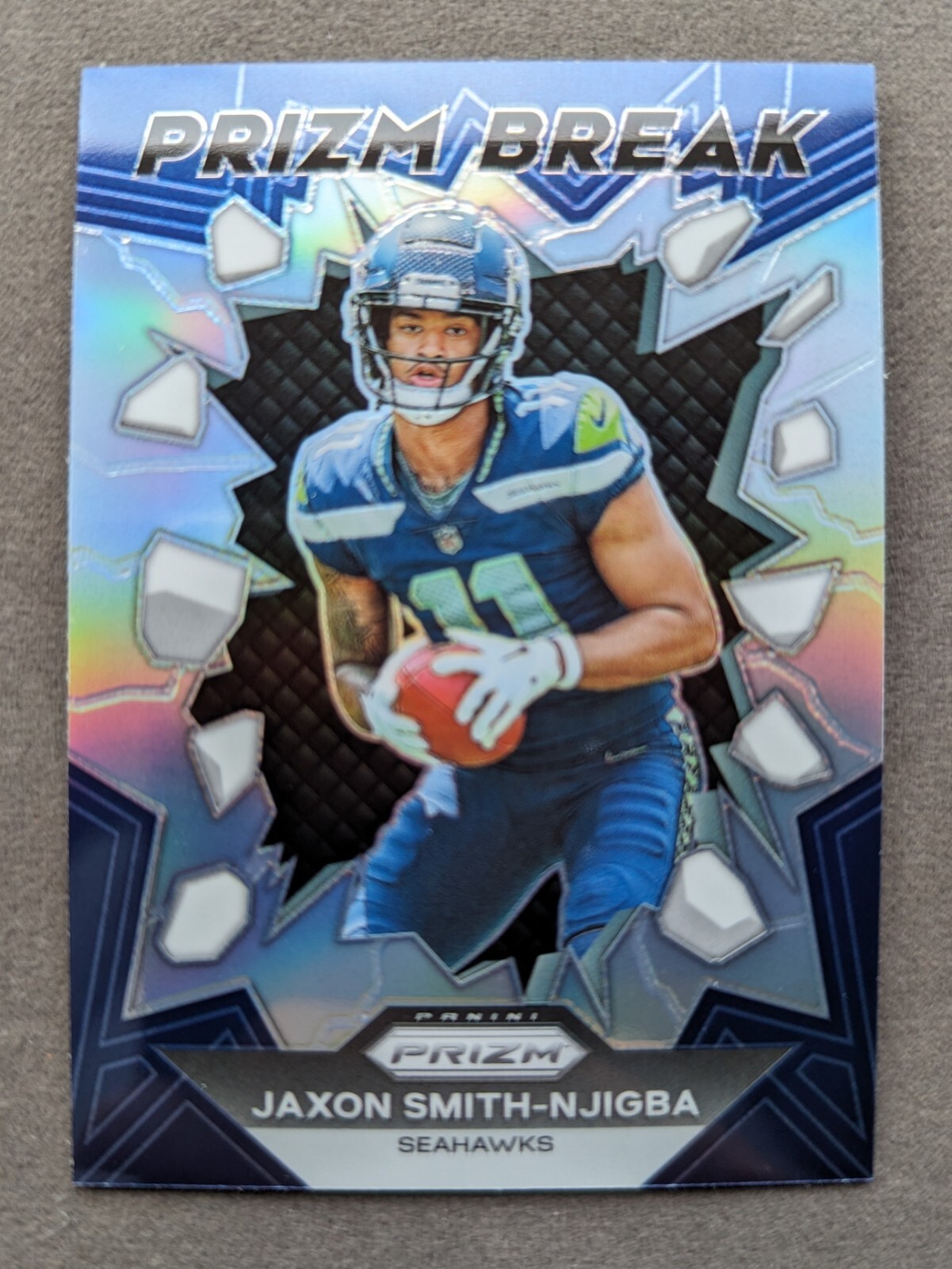 2023 Panini Prizm Jaxon Smith-Njigba Prizm Break Rookie Silver Prizm Seahawks