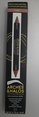 NEW Tonya Crooks Arches & Halos Brow Highlighting Concealing Face Crayon Tan
