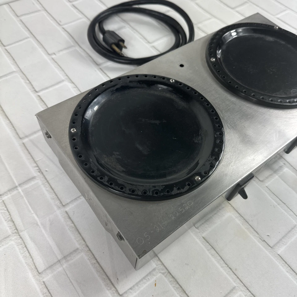 BUNN-O-Matic WX-2 2 Station Coffee Warmer 14"x7"x2-1/2" Stainless Steel - Image 3 of 4