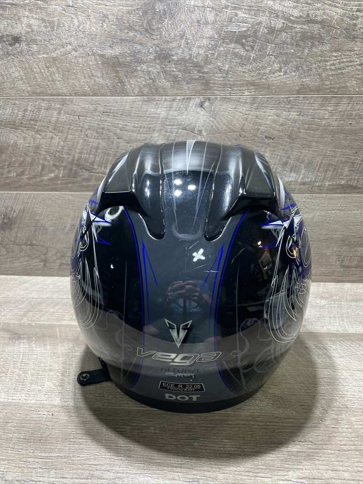 Vega Altura Slayer Motorcycle Full Face Helmet Sz Large DOT Approved