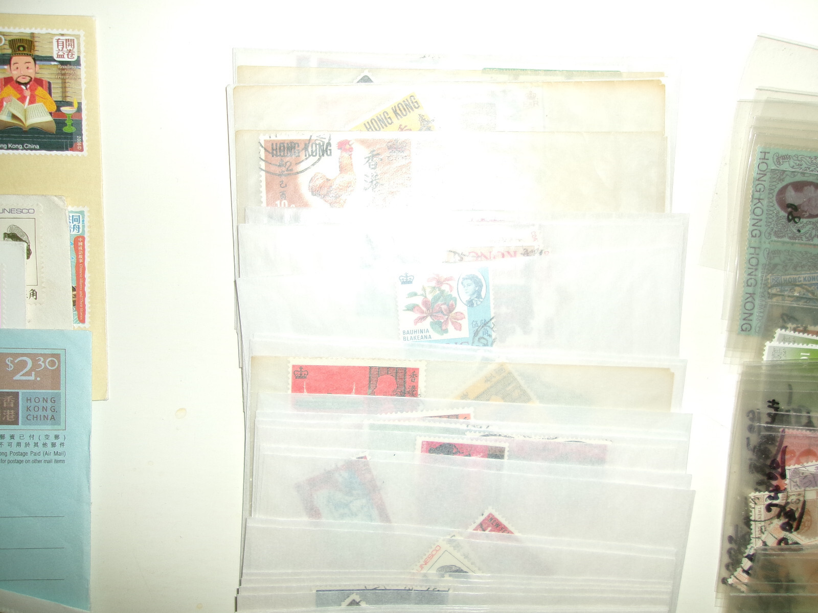 100s OF HONG KONG STAMPS BRITISH COMMONWEALTH COVER UNCHECKED