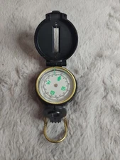 Vintage Engineer Directional Compass Lensatic Black 3", display 