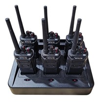 RT48 Waterproof Walkie Talkies 6-Pack, Heavy Duty 2-Way Security Tactical Radio
