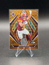 2024 Panini Phoenix Austin Ekeler Orange Lazer #10 Washington Commanders