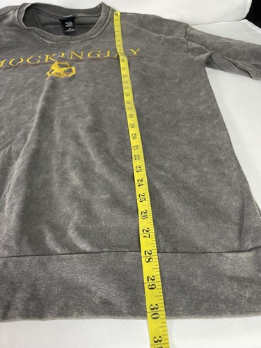 Hunger Games Mockingjay Sweatshirt Mens XL Gray BoxLunch Crewneck Pullover Movie - Picture 8 of 11