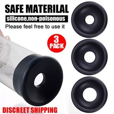 Soft Silicone Vacuum Seals Penis Pump Universal Donut Sleeves S, M, L Cylinder