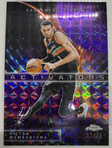 Victor Wembanyama [Purple] #AC-3 2025 Topps Chrome Update Activators card