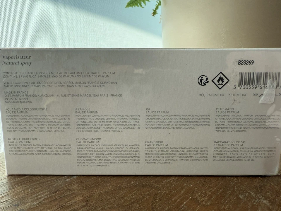 Armario/Descubrimiento para ella Maison Francis Kurkdjian 8 x 0,06 ml NUEVO sellado  Foto 4 de 4