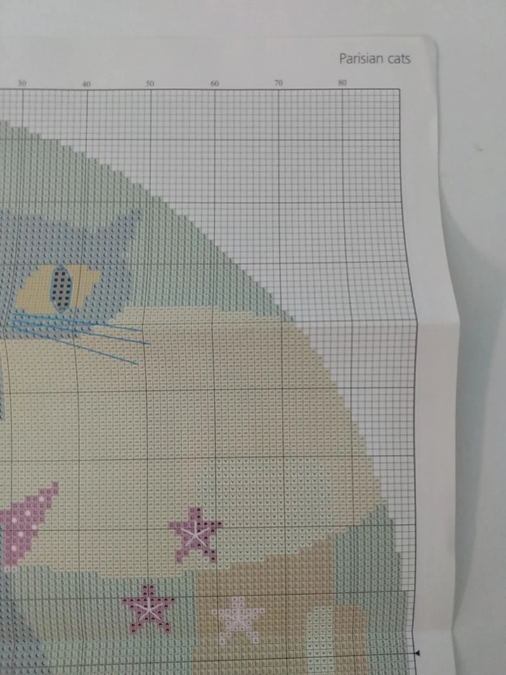 Parisian Cats Cross Stitch Pattern Only Durene Jones design - Image 3 of 4