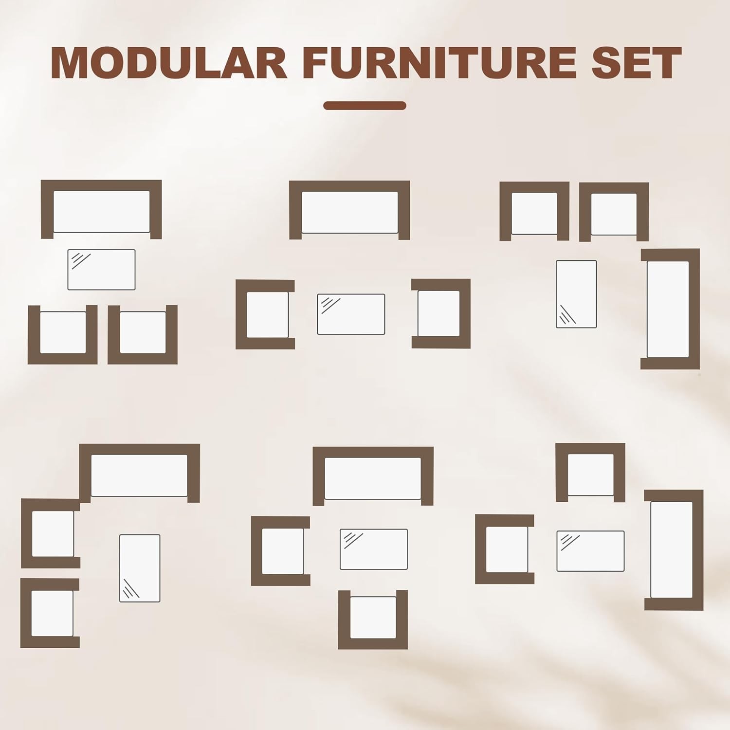4PCS Outdoor Patio Rattan Furniture Set Cushioned Sofa Coffee Table Deck