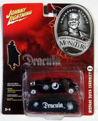JOHNNY LIGHTNING Universal Studios DRACULA Hispano Suiza Cabriolet 2 Diecast