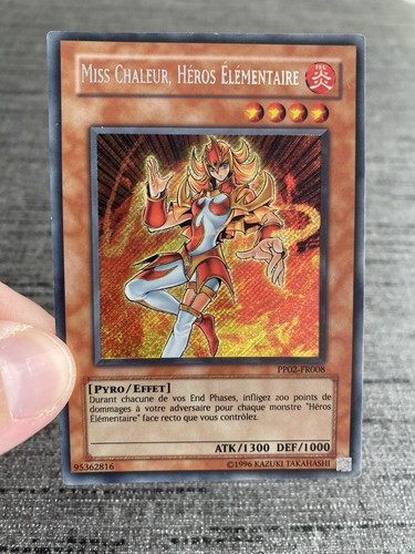 Carte Yu-gi-oh! Miss Chaleur Héros Élémentaire PP02-FR008 Secret Rare Français - Picture 4 of 22