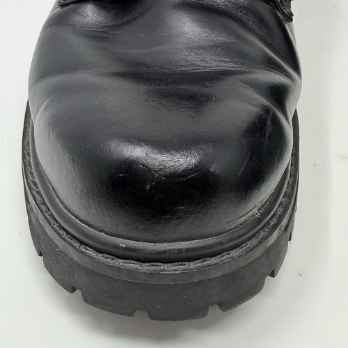 Scarpe Skechers suola a strappo grossa uomo 11 pelle nera stringate Oxford vintage - Foto 7 di 21