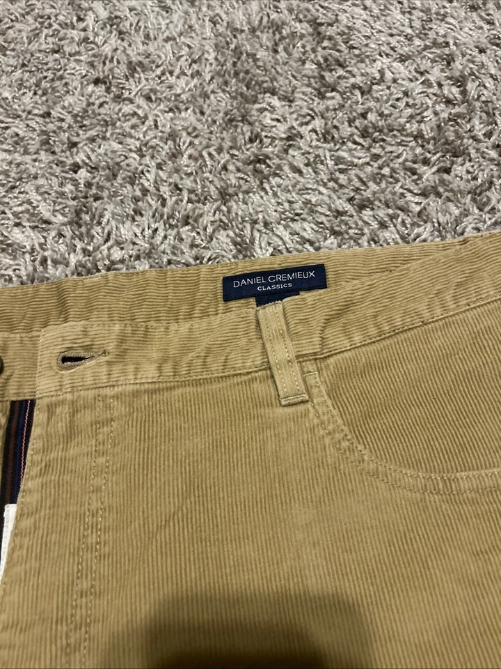 Men’s Vintage Corduroy Pants Casual Daniel Cremieux Tan 40x30 Classic Fit - Image 2 of 4