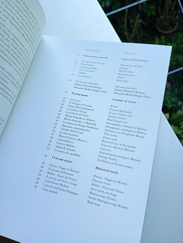 1997 , Ferrari 50th Anniversary,1947/1997-Information Guide Road Book (50 pages) - Immagine 3 di 4