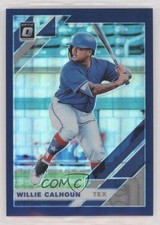 2019 Panini Donruss Optic Blue Pandora Prizm 33/99 Willie Calhoun #150 0kz8